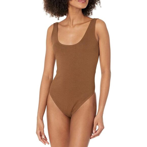Vince Women's Low Back Bodysuit in Cottonwood Size Medium Top - Picture 9 of 11